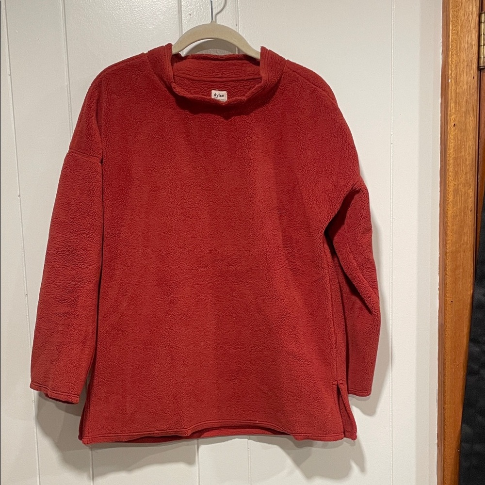 Dylan Vibrant Red Fleece Top